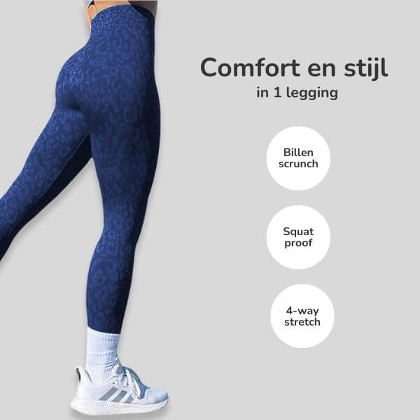 Animal seamless legging luipaard