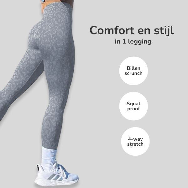 Animal seamless legging luipaard