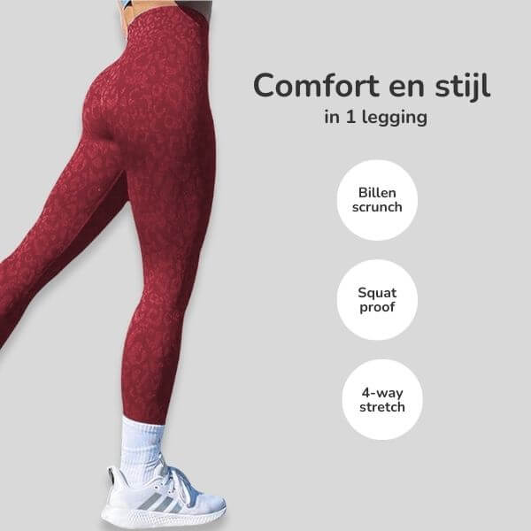 Animal seamless legging luipaard