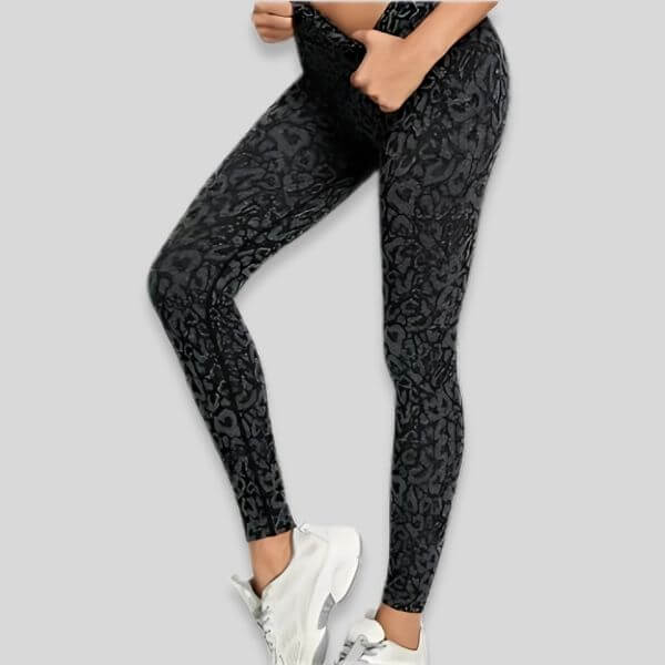 Animal seamless legging luipaard