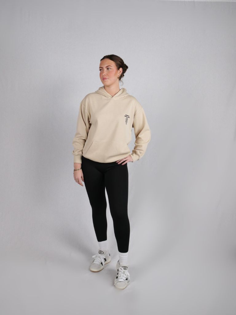 Energy | Oversized hoodie dames - Beige