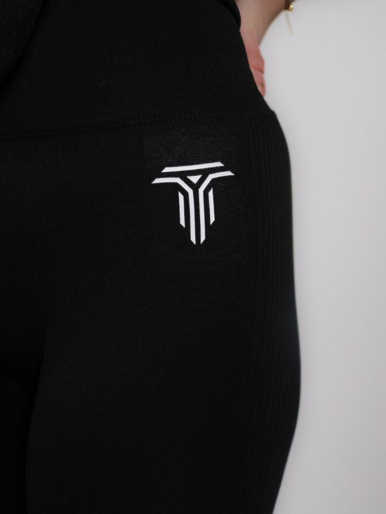 Energy | Seamless fitness legging - Zwart/wit verloop