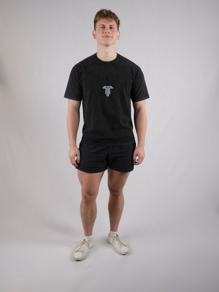 Energy | Oversized T-shirt heren - Washed black