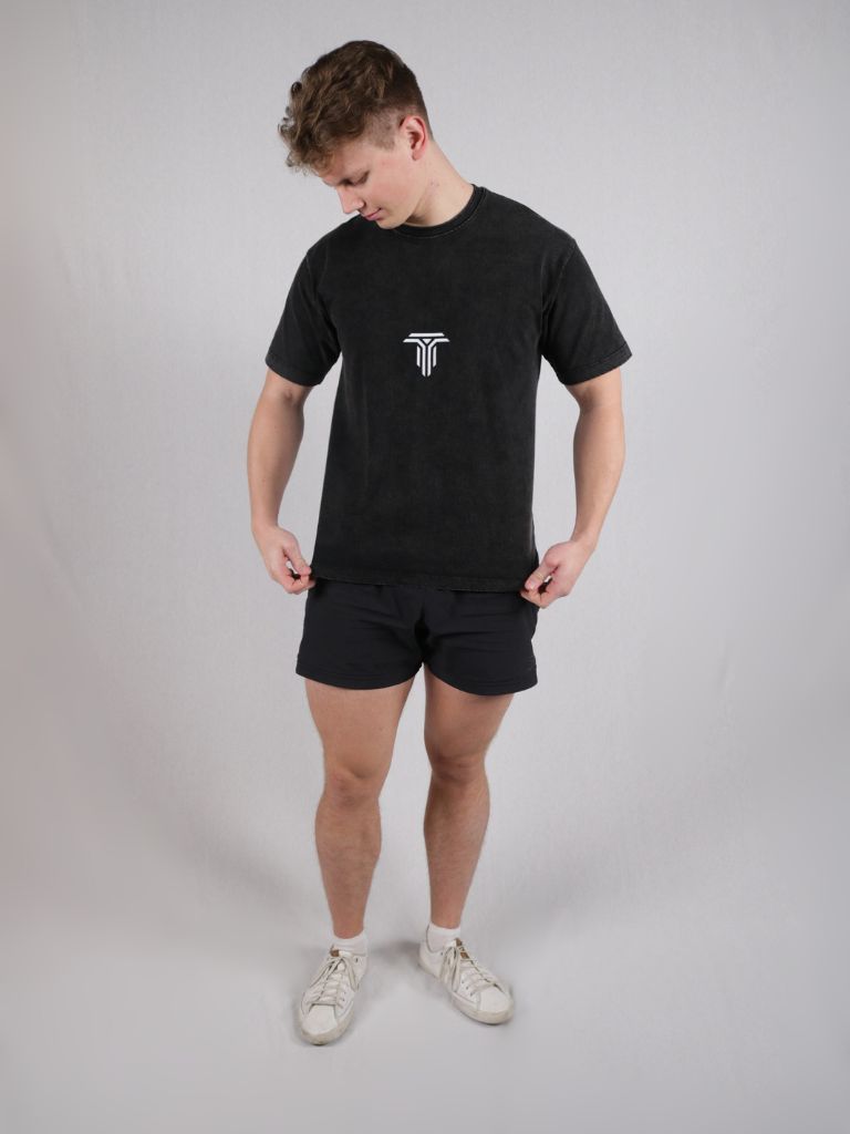 Energy | Oversized T-shirt heren - Washed black