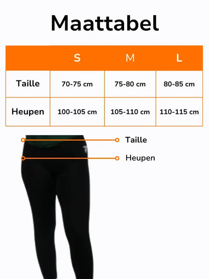 Energy | Seamless fitness legging - Zwart/wit verloop